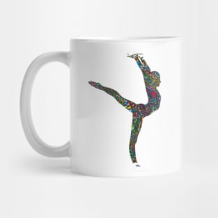 Ballerina Dancing Silhouette Tshirt Mug